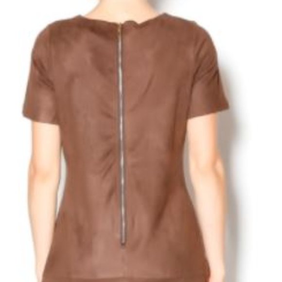 Paper Crane Faux Suede Dress - Picture 2 of 5